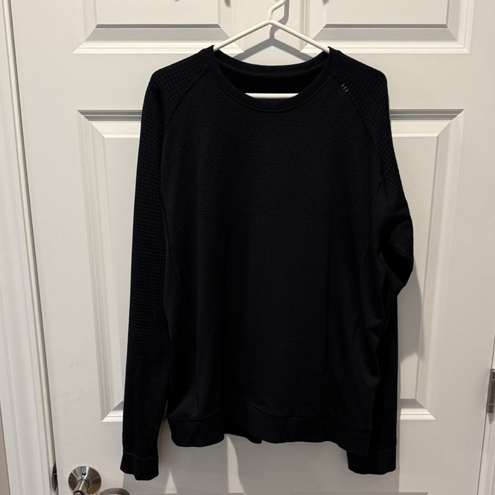 lululemon athletica Black Crewneck Sweater - XL